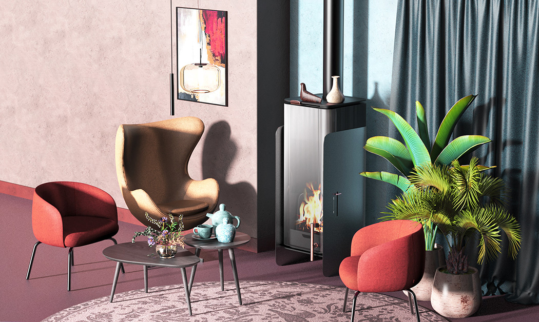 旨在展示火焰并让您着迷的现代壁炉---酷图编号6