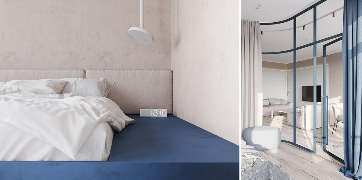 现代红色和蓝色风格的室内设计---酷图编号26