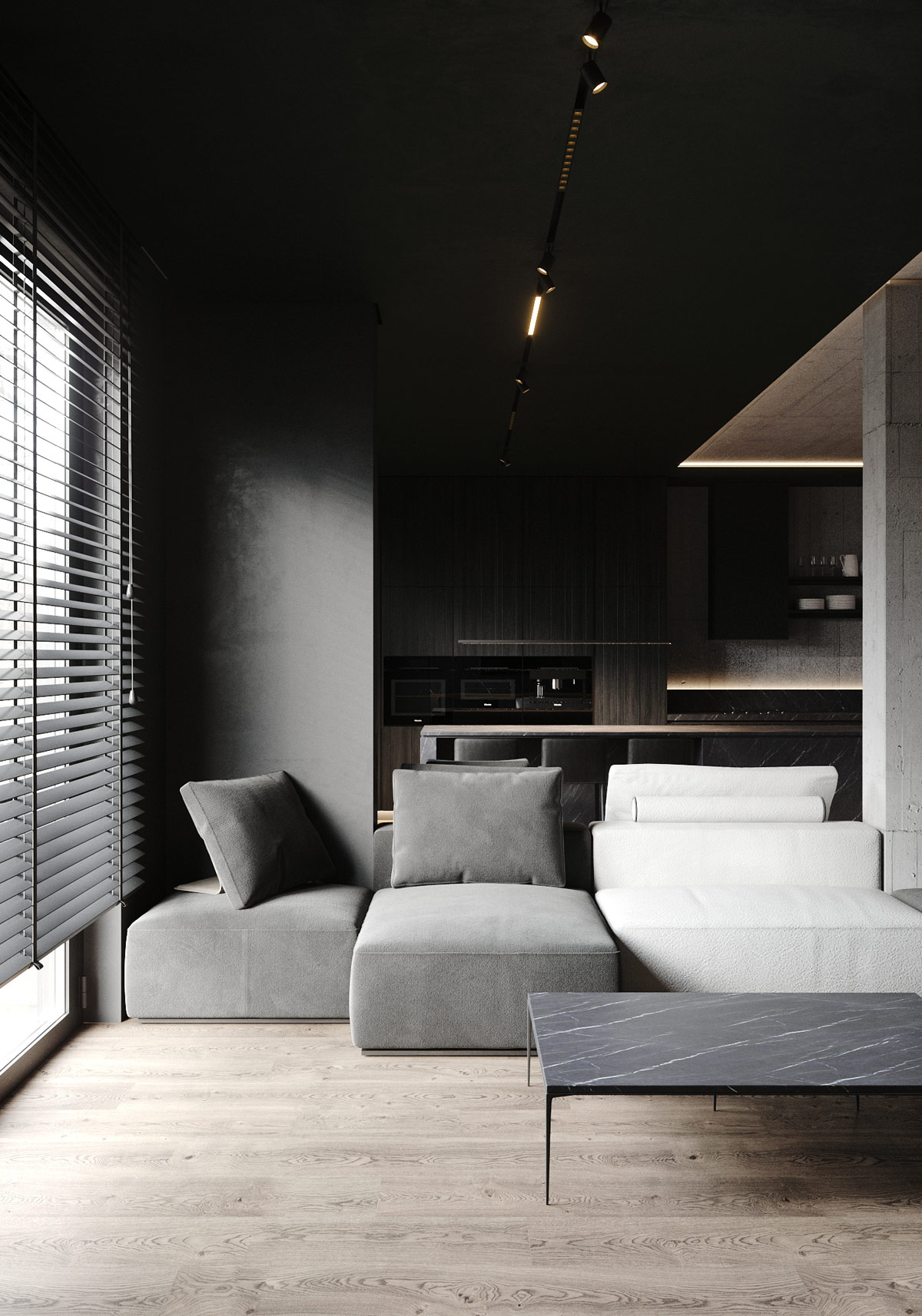 深色方案的室内设计---酷图编号12