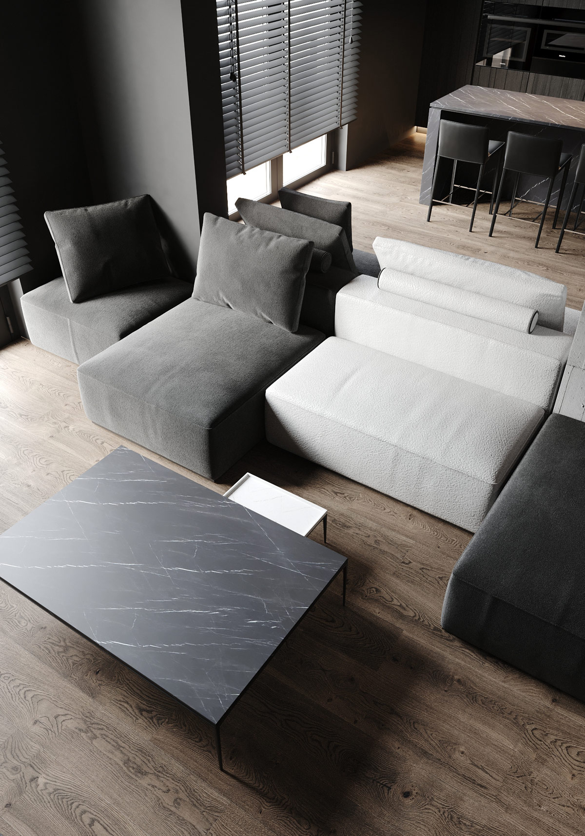 深色方案的室内设计---酷图编号8