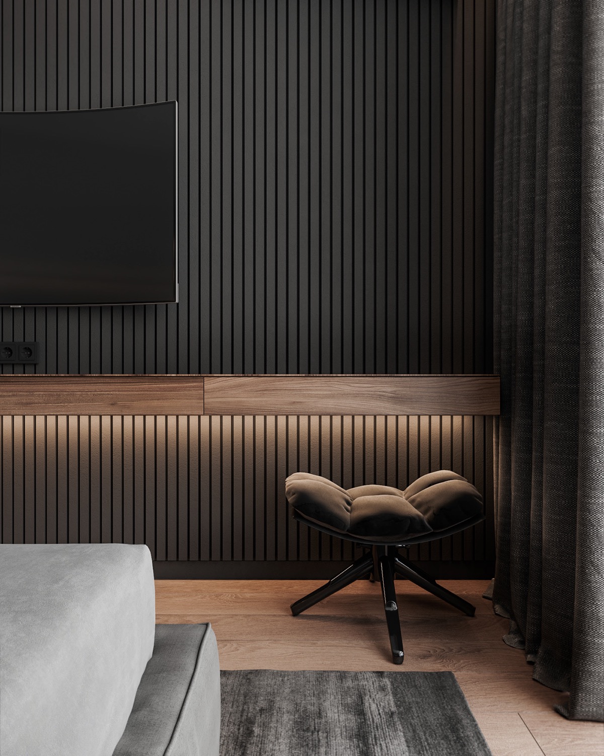 100平米以下的L型居住空间家居设计---酷图编号1328082