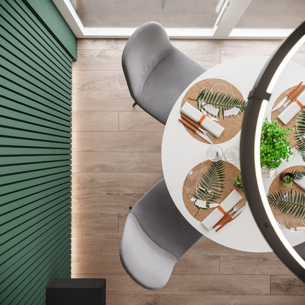 100平米以下的L型居住空间家居设计---酷图编号1328089