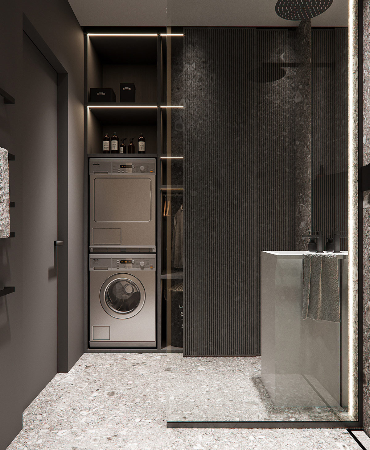 100平米以下的L型居住空间家居设计---酷图编号1328096