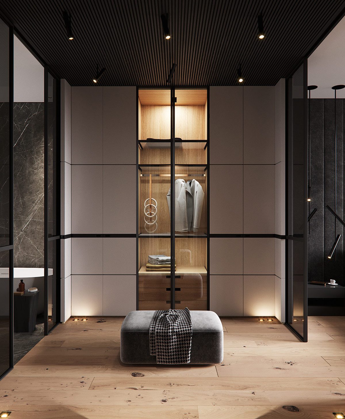 100平米以下的L型居住空间家居设计---酷图编号1328097