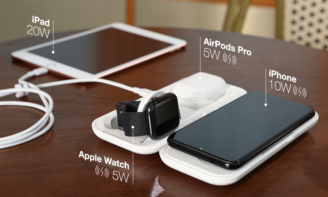 便携式的AirPower垫-可为您所有Apple小工具供电的便携式无线充电器---酷图编号1