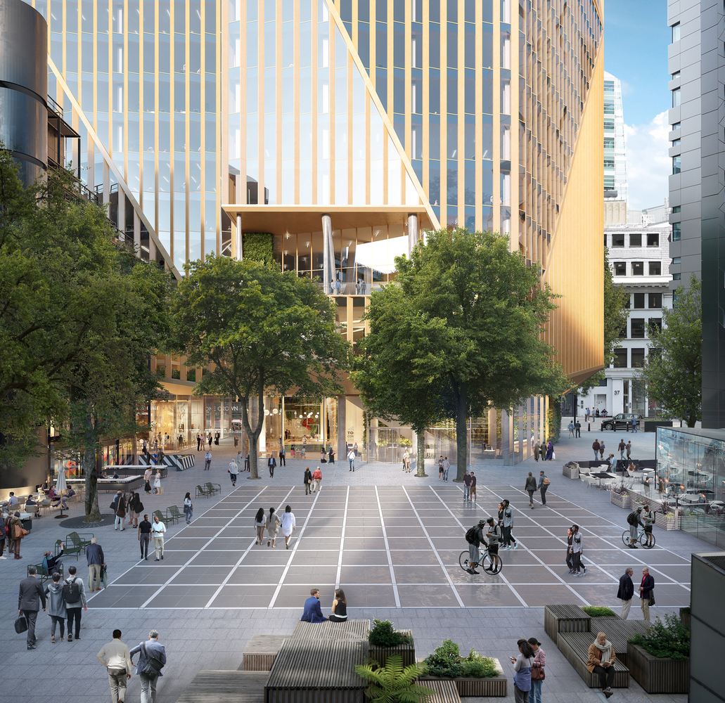 该方案提出了一系列相互联系的体量,这些体量由社交空间,便利设施,绿色空间等相连接。采用三角形的图案,将结构融合在一起,同时突出了两者之间的空间,这些体量的美学和几何形状创造了一种自我遮光矩阵,最大程度地减少了对空调的需求,并允许日光进入玻璃结构。为了确保不同级别的透明度,设计了不同的饰面。