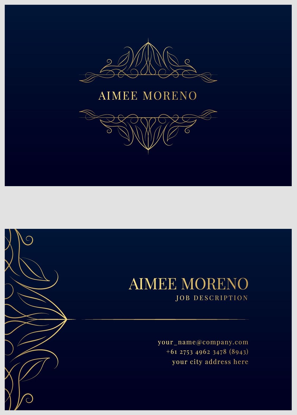 金箔欧式花纹名片素材下载图片