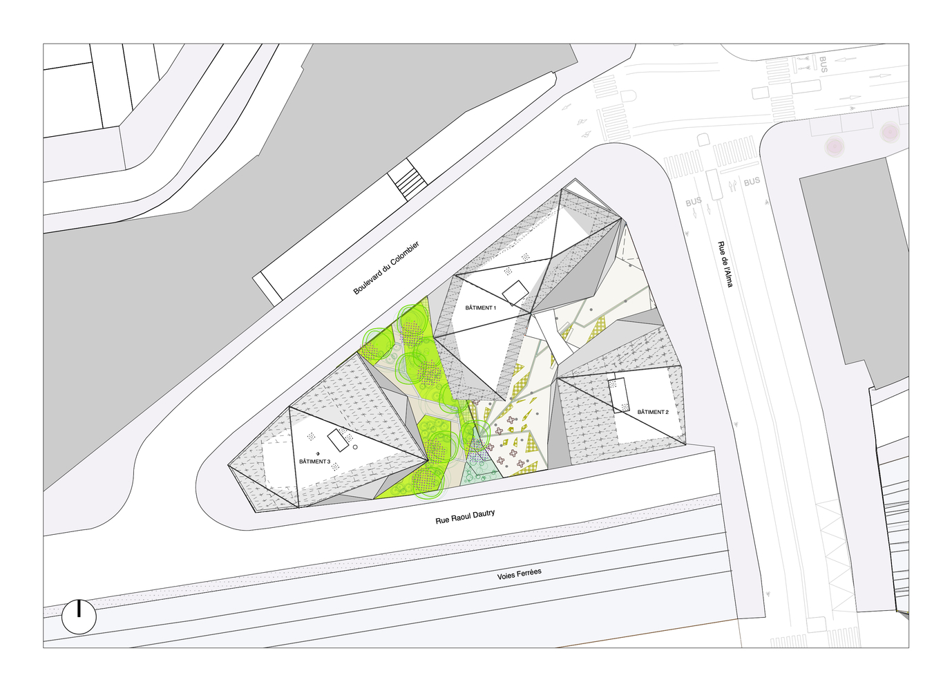 法国峡谷14000平米的三角菱形办公园区---酷图编号26