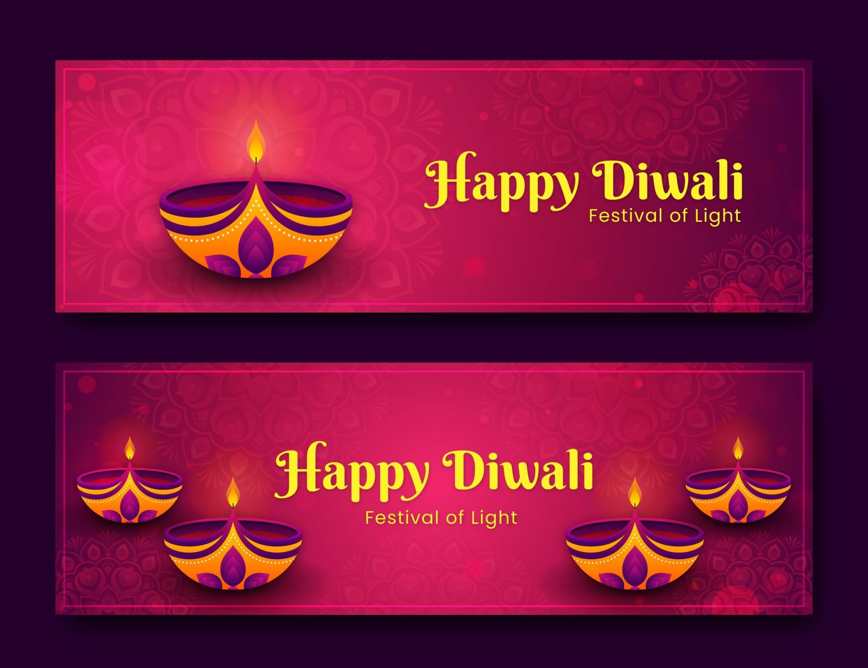 欧式花纹排版设计的排灯图片