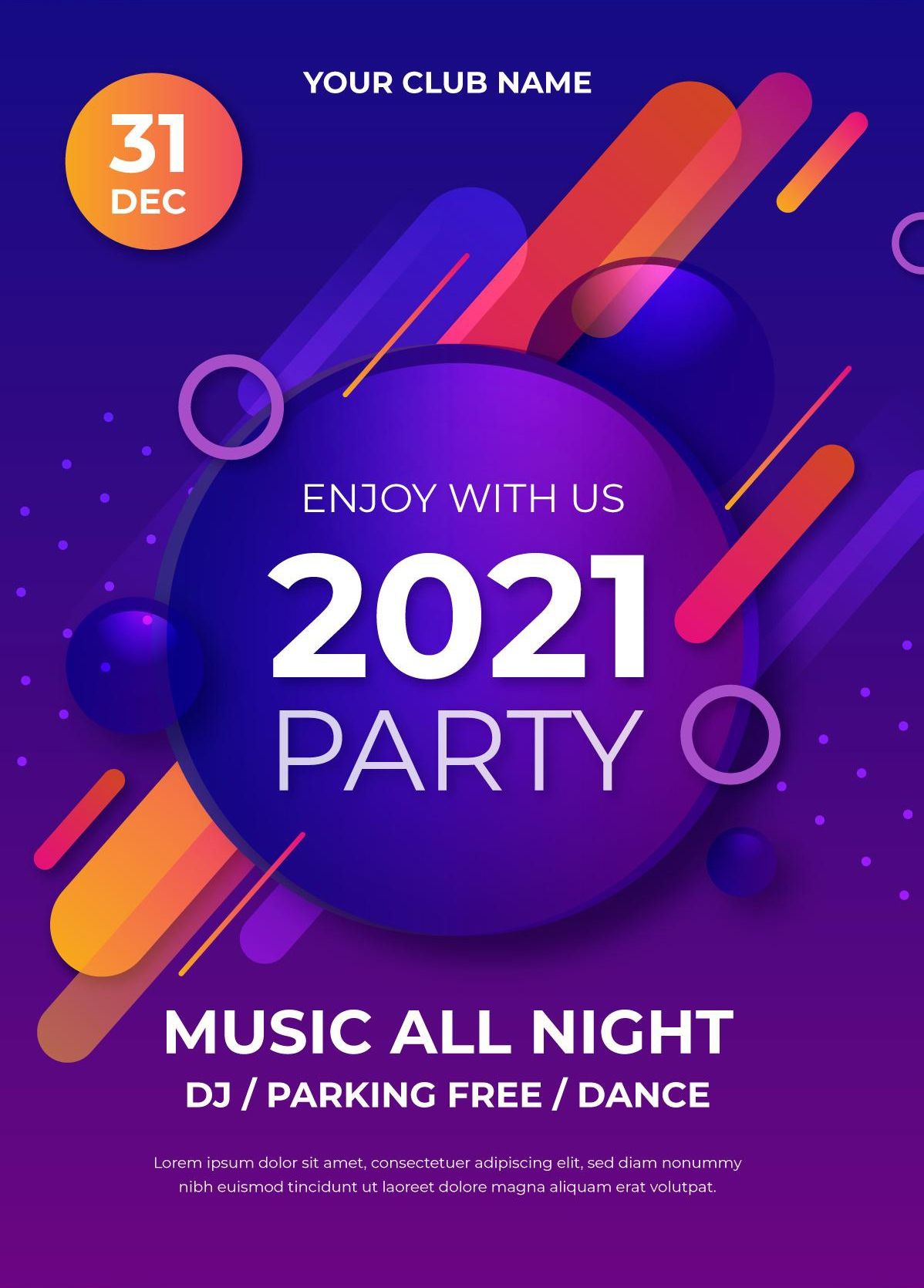 2021新年海报素材下载图片