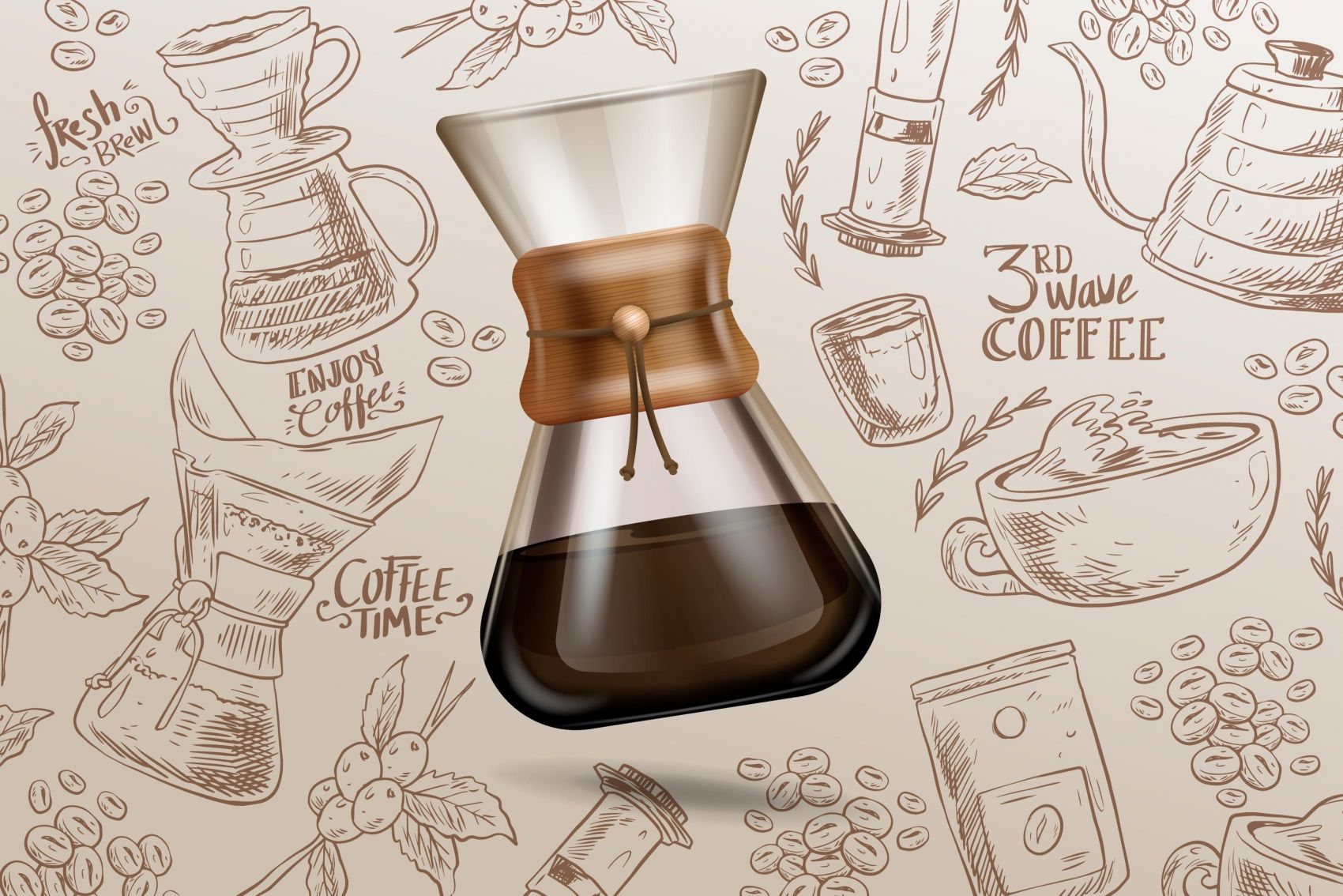 玻璃咖啡罐素材图片