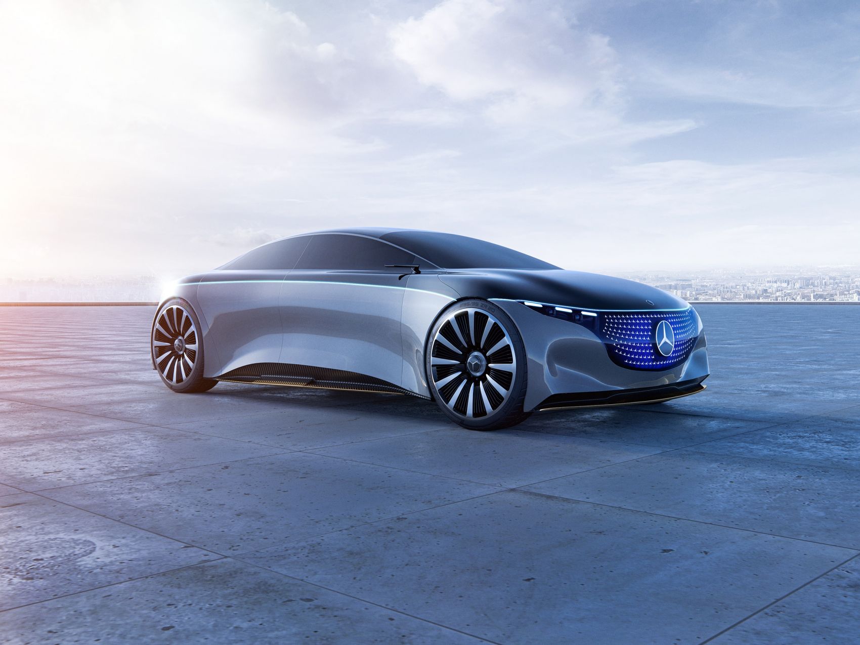 奔驰Vision EQS CGI建模图封面大图