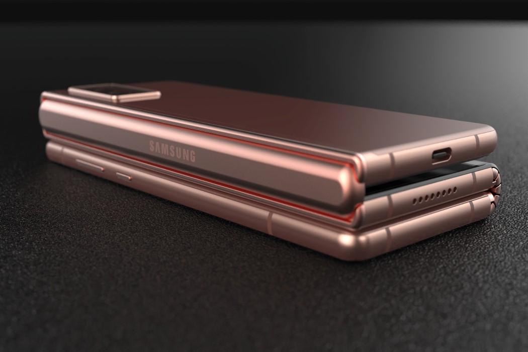 三星滑动键盘双铰链折叠的Galaxy智能手机---酷图编号3