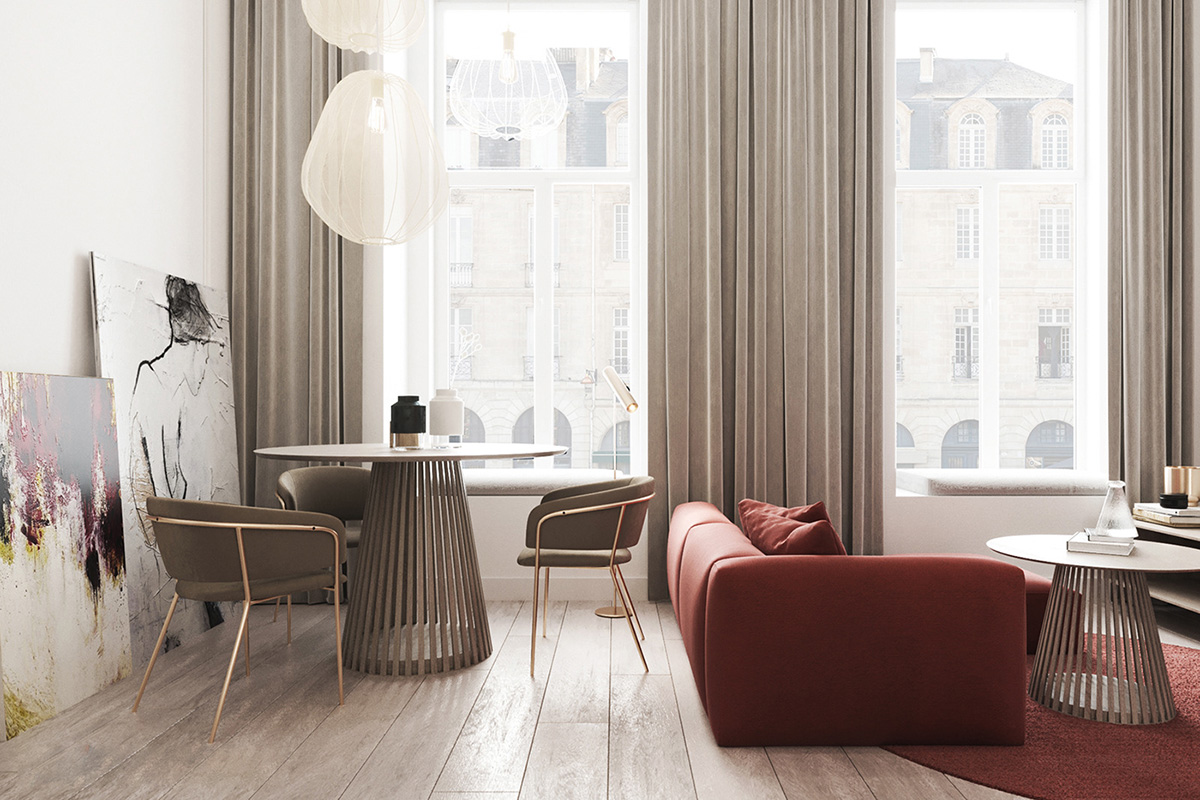 红色宁静的家庭室内装饰---酷图编号18