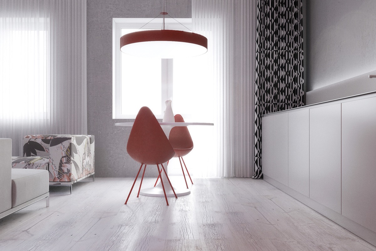 红色宁静的家庭室内装饰---酷图编号6