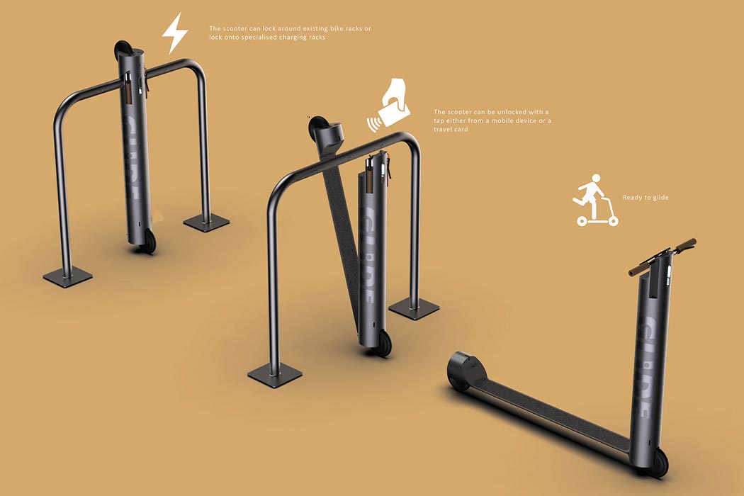 具有更好城市友好型的电动踏板车设计---酷图编号1