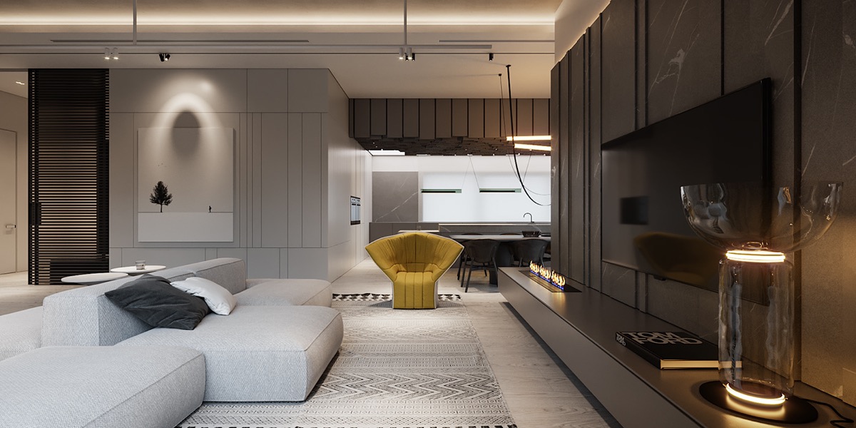 使现代空间变暖的柔和灯光---酷图编号1