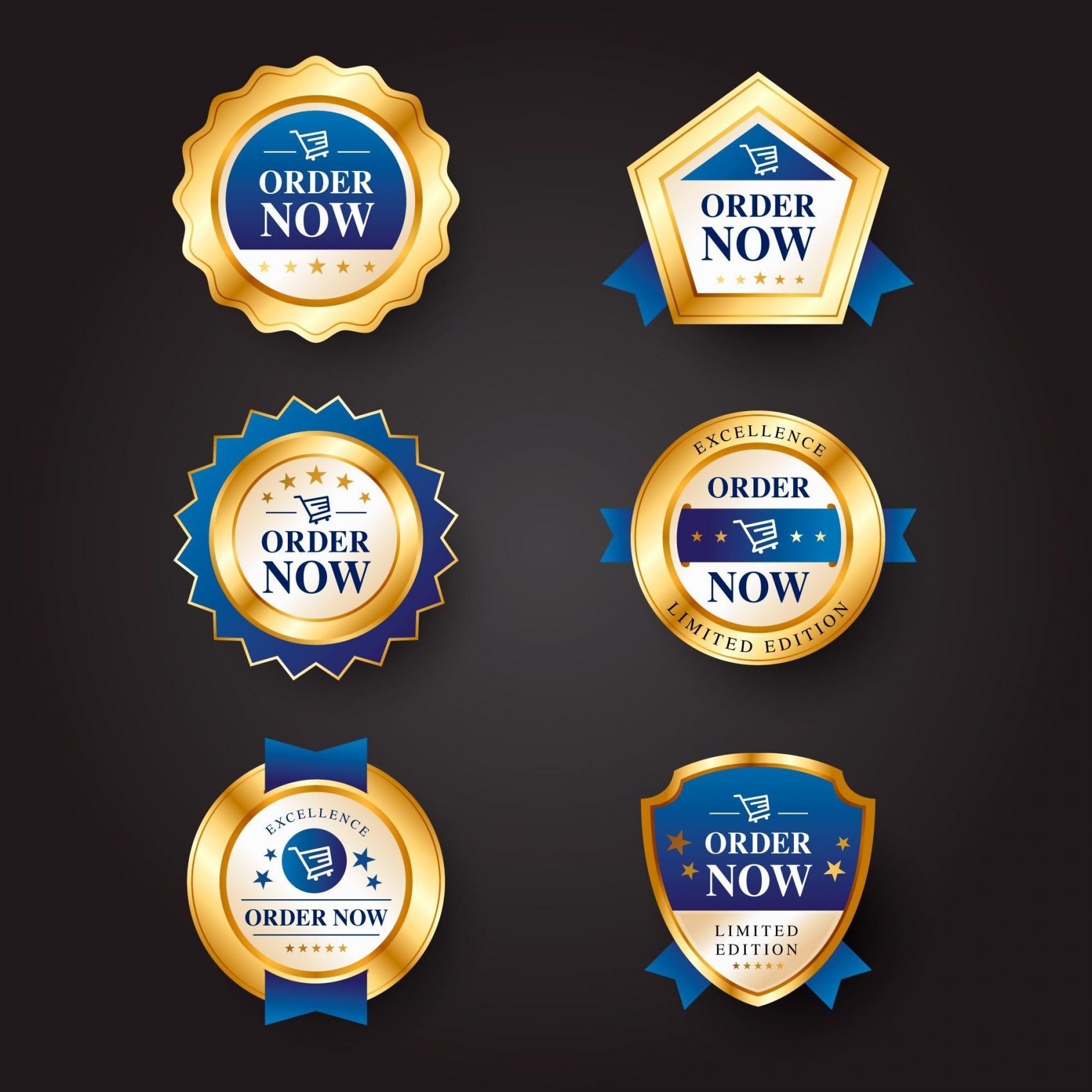 金箔色奖章勋章奖牌素材下载图片