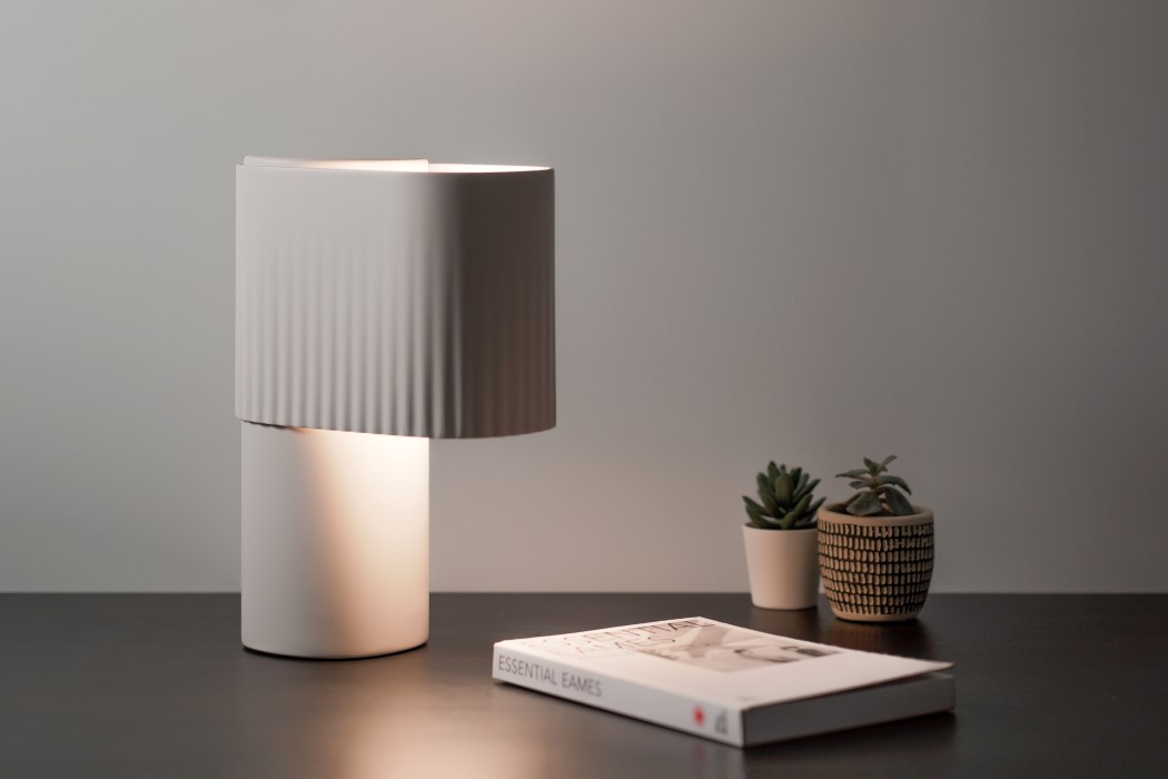 从正面看像窗帘的3D打印灯---酷图编号9