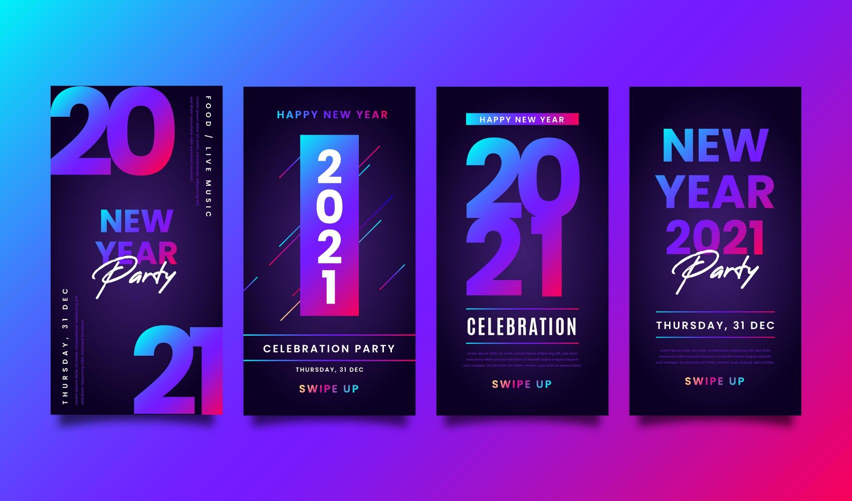 2021时尚炫酷小卡片素材图片