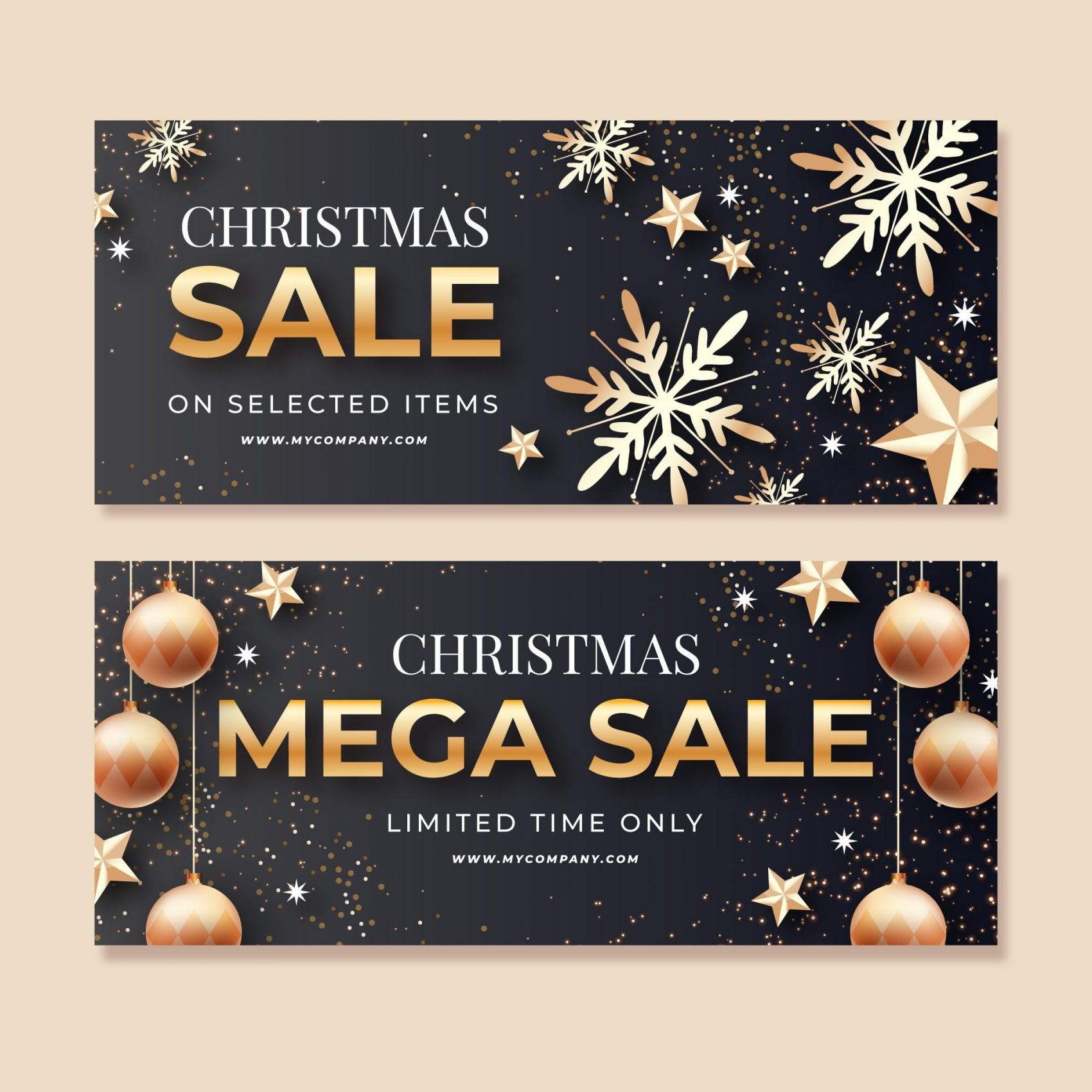 圣诞节banana贺卡广告素材图片