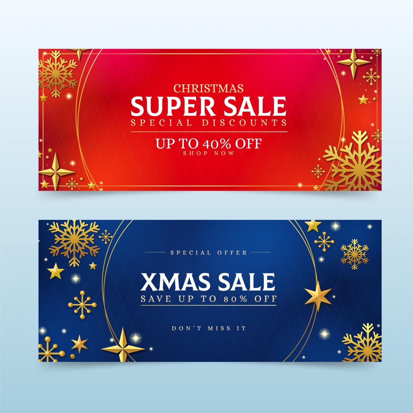 奢华的圣诞节卡片广告图片