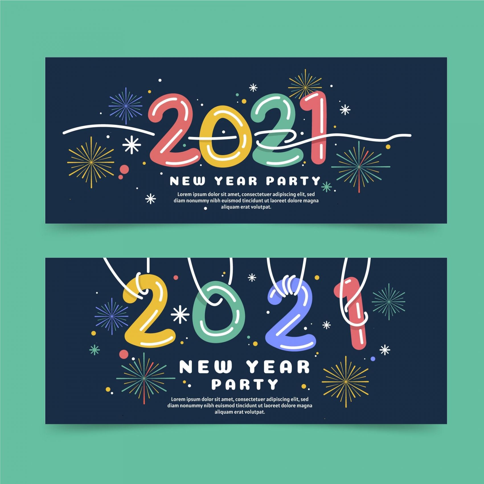 时尚2021圣诞节卡通横幅banana广告素材下载图片