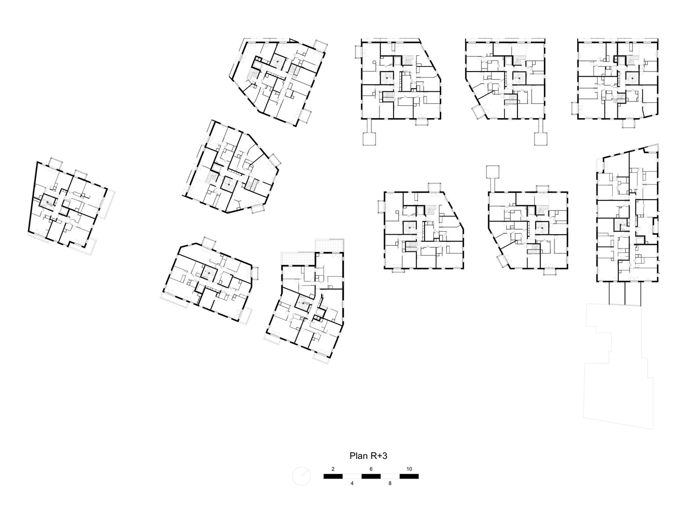 法国罗曼维尔10790平米结合树屋与阳台的公寓建筑---酷图编号14