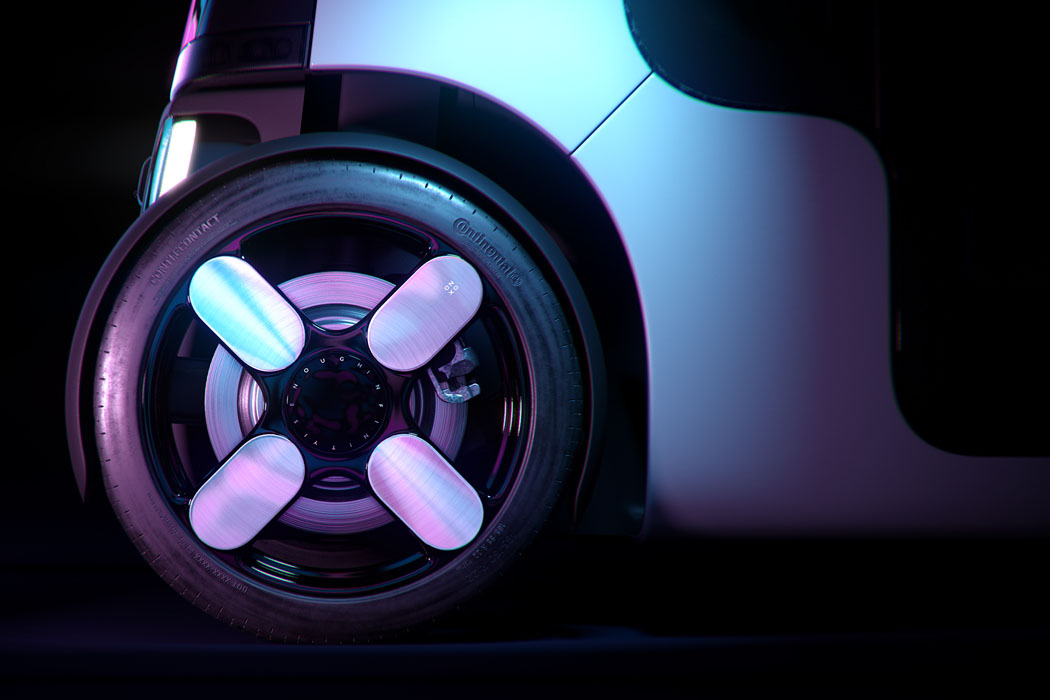 为未来城市空间带来自动驾驶共享和安全性的亚马逊双向Robotaxi城市汽车---酷图编号7