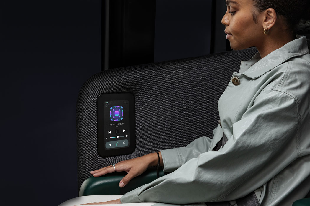 为未来城市空间带来自动驾驶共享和安全性的亚马逊双向Robotaxi城市汽车---酷图编号6