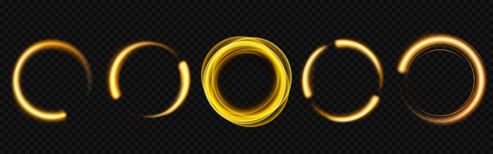 金箔色圈圈素材封面大图