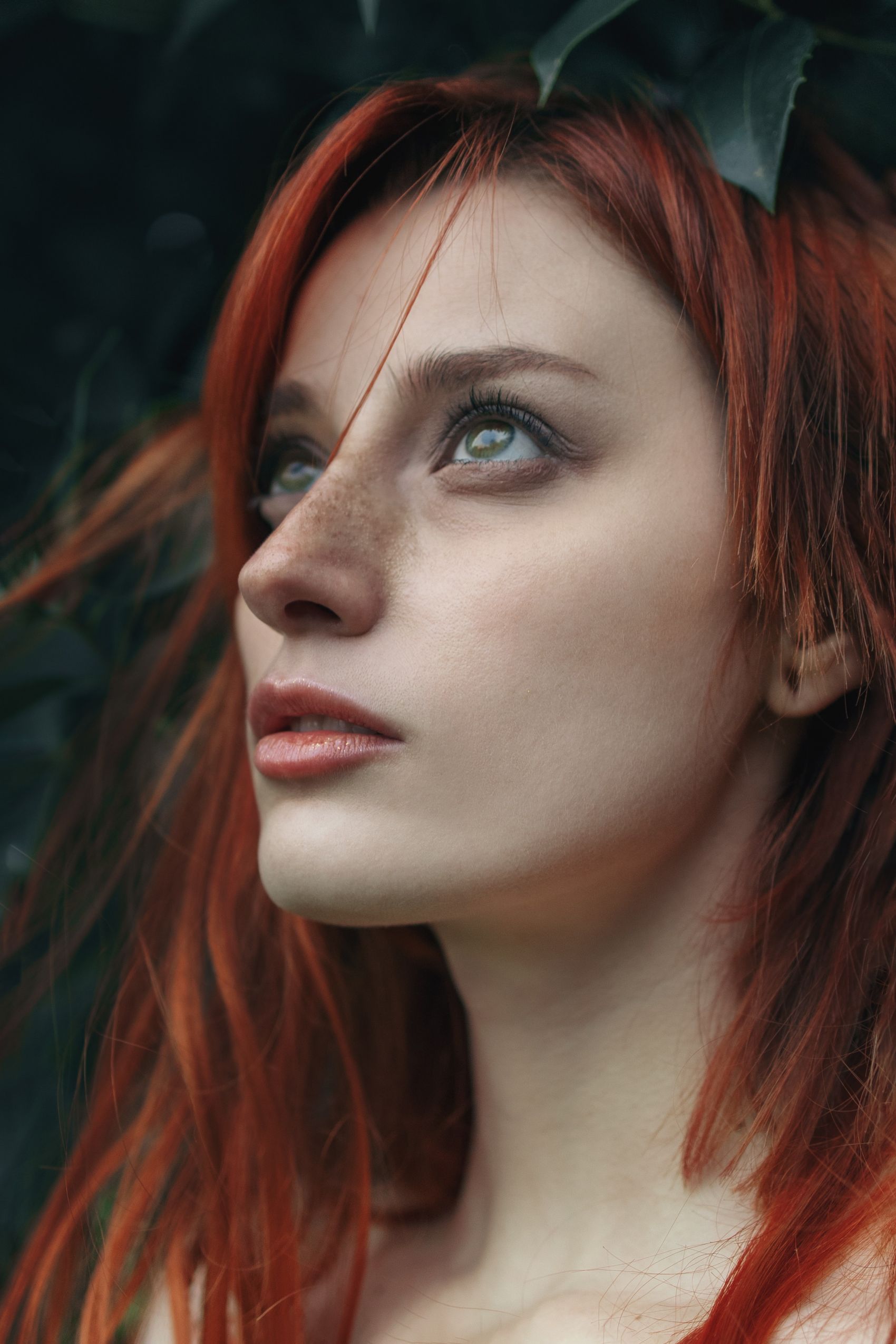 发现奇迹的红发女郎图片