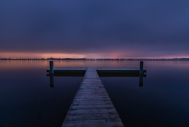 夕阳湖景观景台