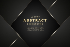 现代金多边形线条豪华背景