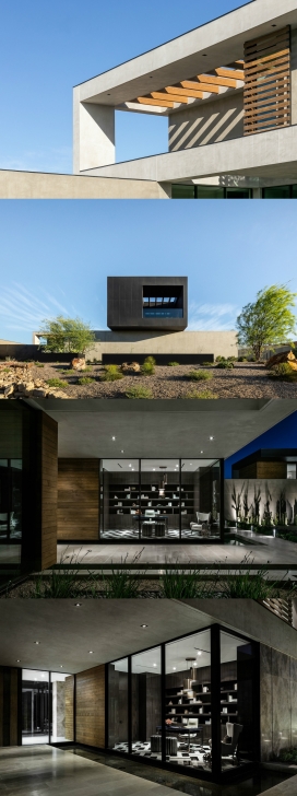 拉斯维加斯沙漠中的最小单户住宅