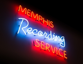 红蓝广告霓虹灯