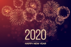 2020新的一年烟花庆祝图