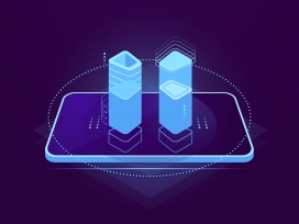 手机移动端云计算素材