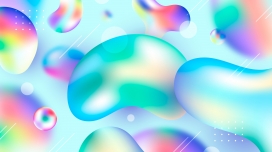 多彩液体背景