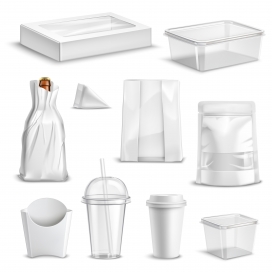 空白透明食品包装袋素材