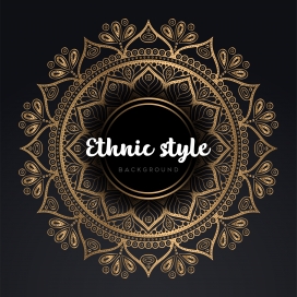 黑暗的花曼陀罗背景