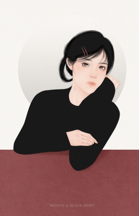 PRACTICE 828-漂亮女孩插画