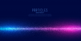 蓝紫颗粒线性光背景矢量图