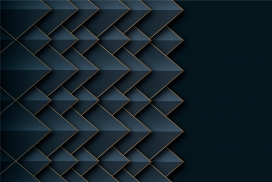 黑暗立体的金边三角菱形细节背景
