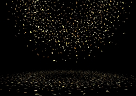 满天五彩金纸屑背景图