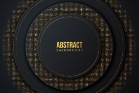 打孔的金箔圆形背景图素材