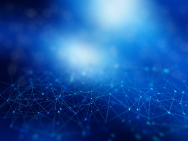 蓝色菱形网格状图