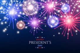 五颜六色的烟花素材