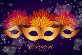 时尚面具舞会素材