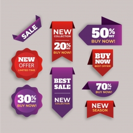 漂亮的收藏标签销售素材下载